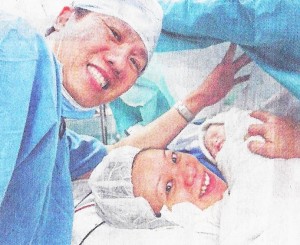 Aaron Gwen Elisa At Birth